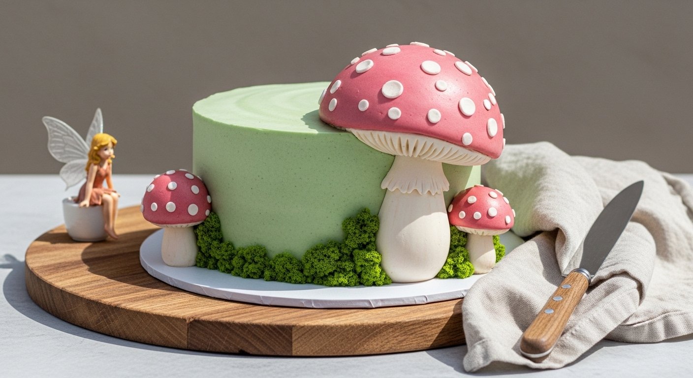 How to Make a Mushroom Cake For A Cute Fairy Tale Birthday
