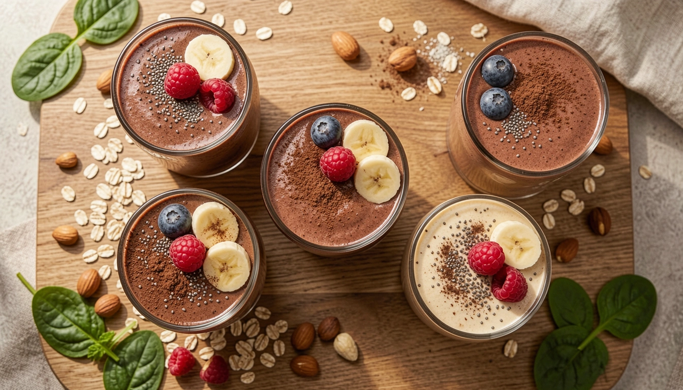 23 Healthy Breakfast Chocolate Smoothie Recipes That Satisfy Cravings