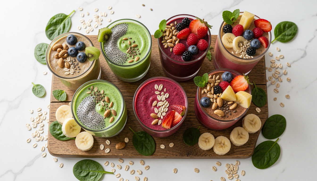10 Plant-Based Vegan Breakfast Smoothie Recipes Packed with Protein