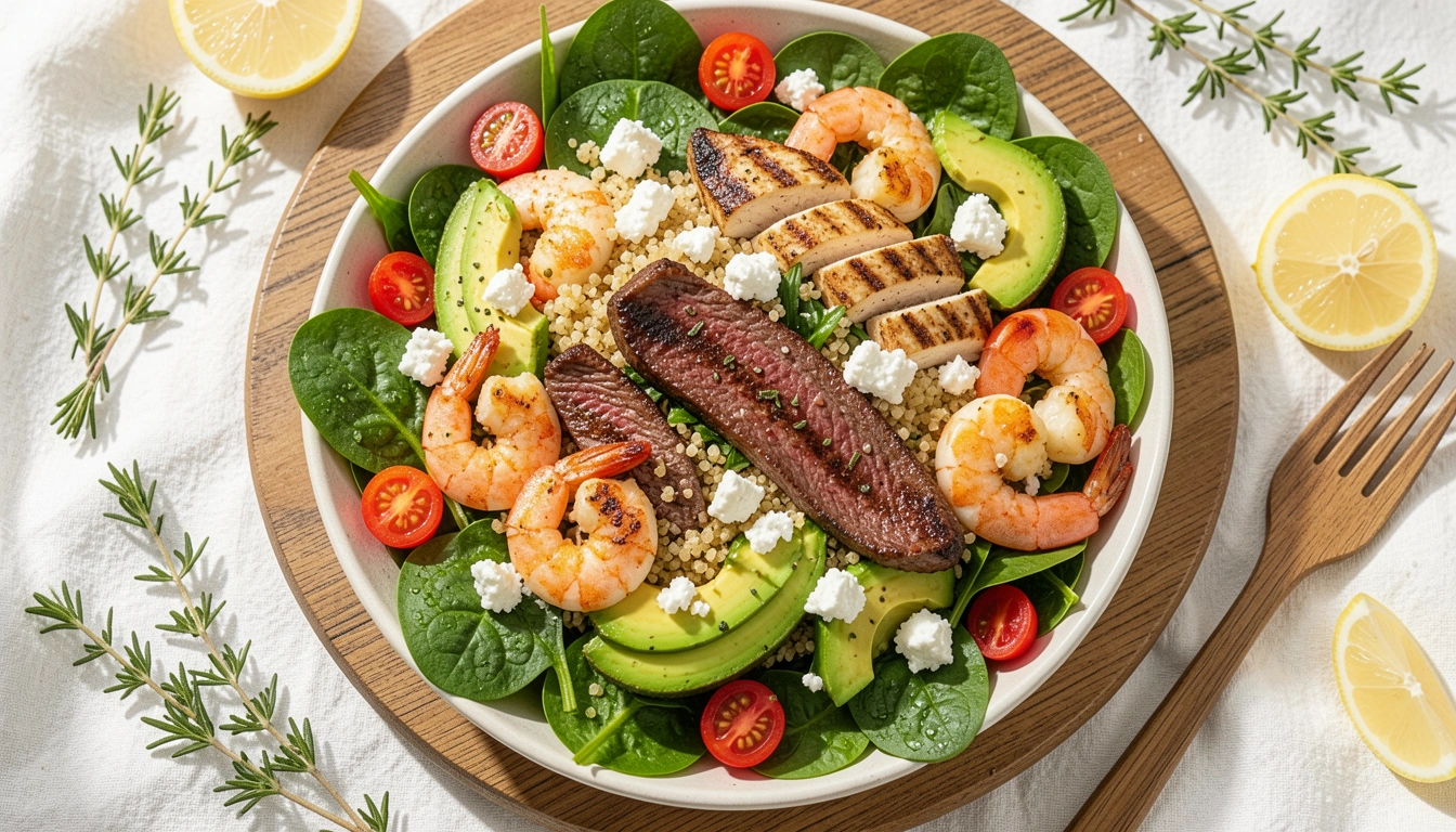 10 High-Protein Dinner Salad Recipes to Build Muscle