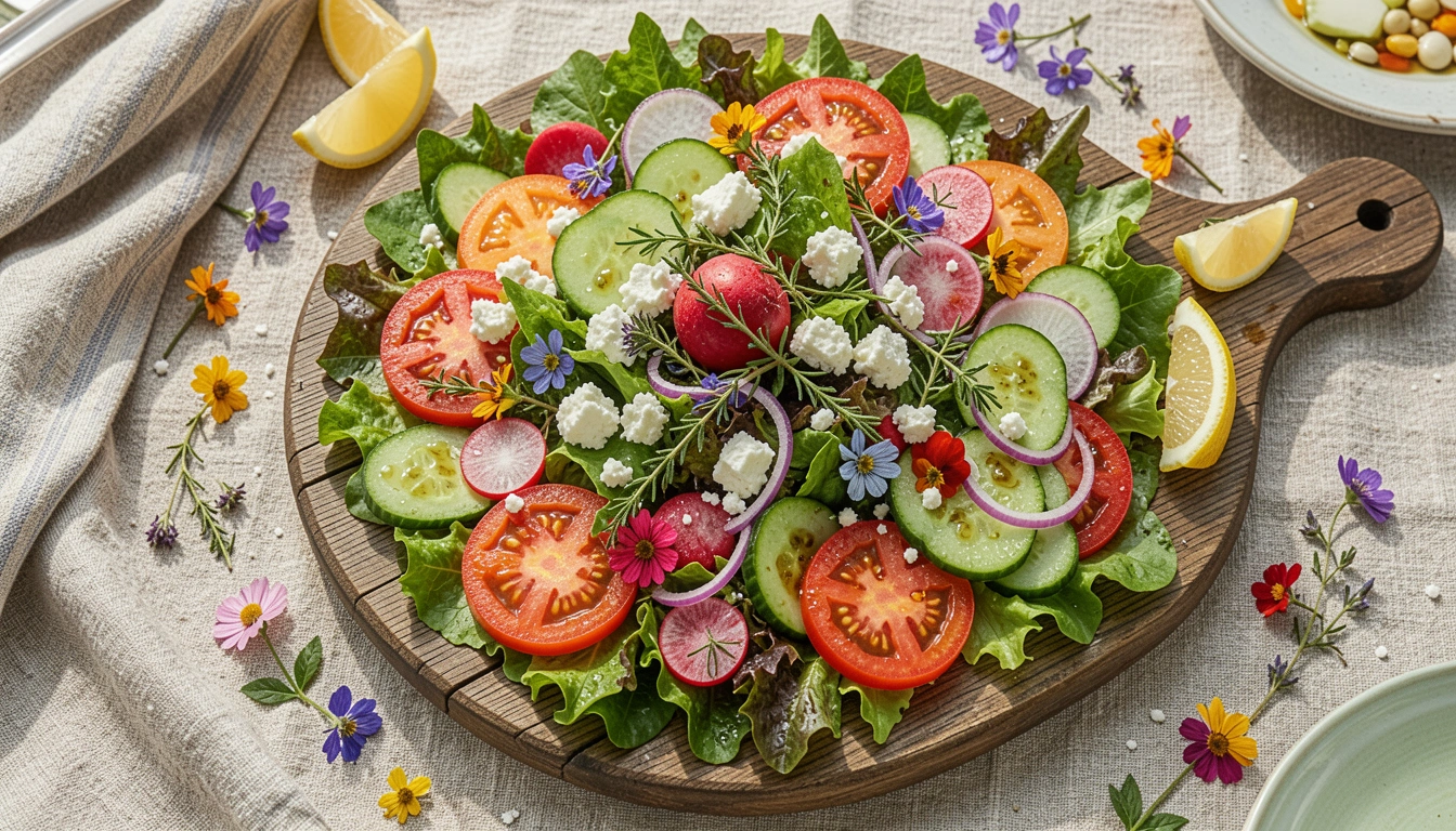 12 Fresh Garden Salad Recipes for Dinner from Your Backyard