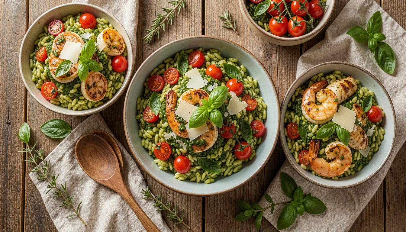 15 Fresh Pesto Orzo Dinner Recipes Bursting with Basil